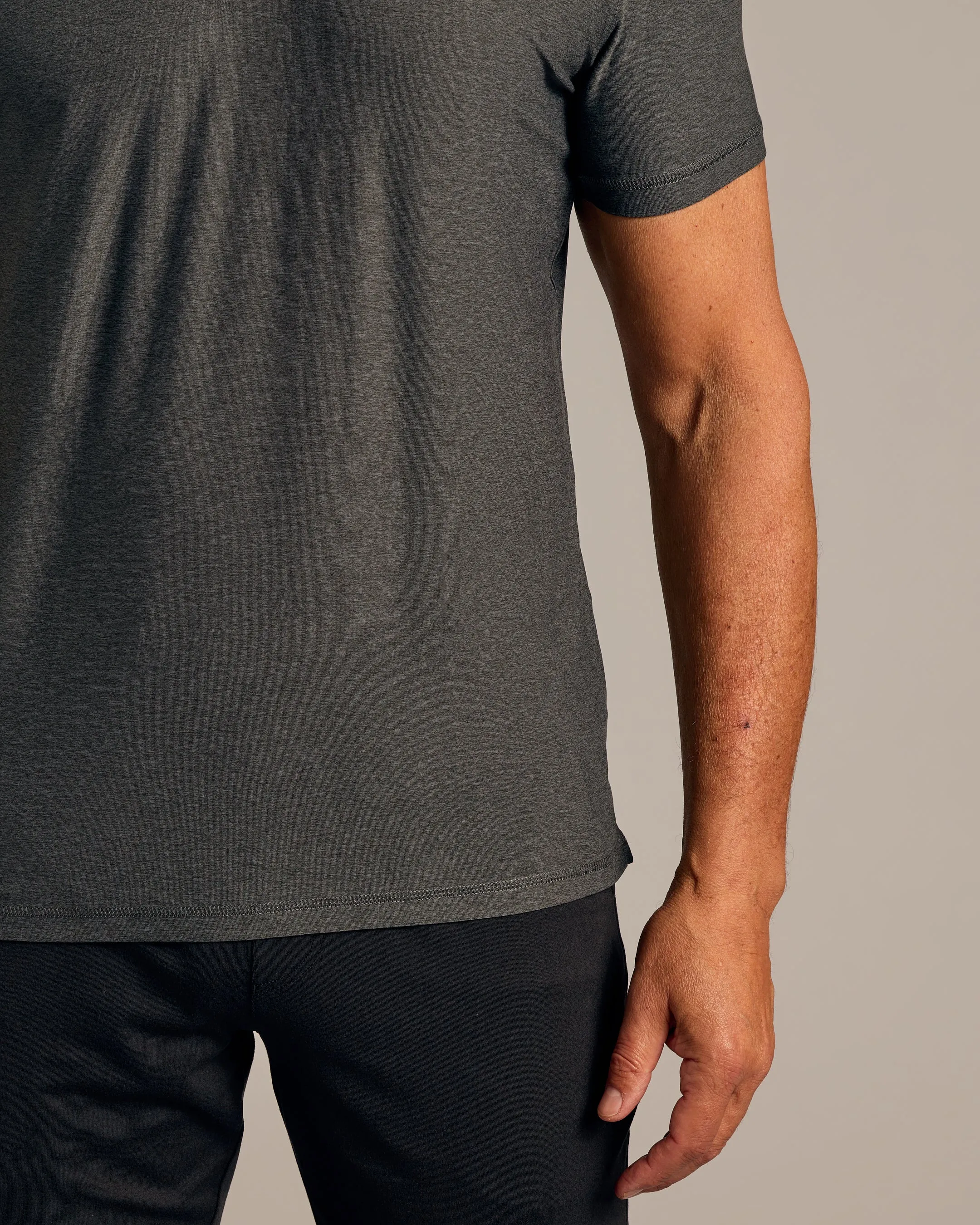 Charcoal Heather Gray Active Polo 2.0