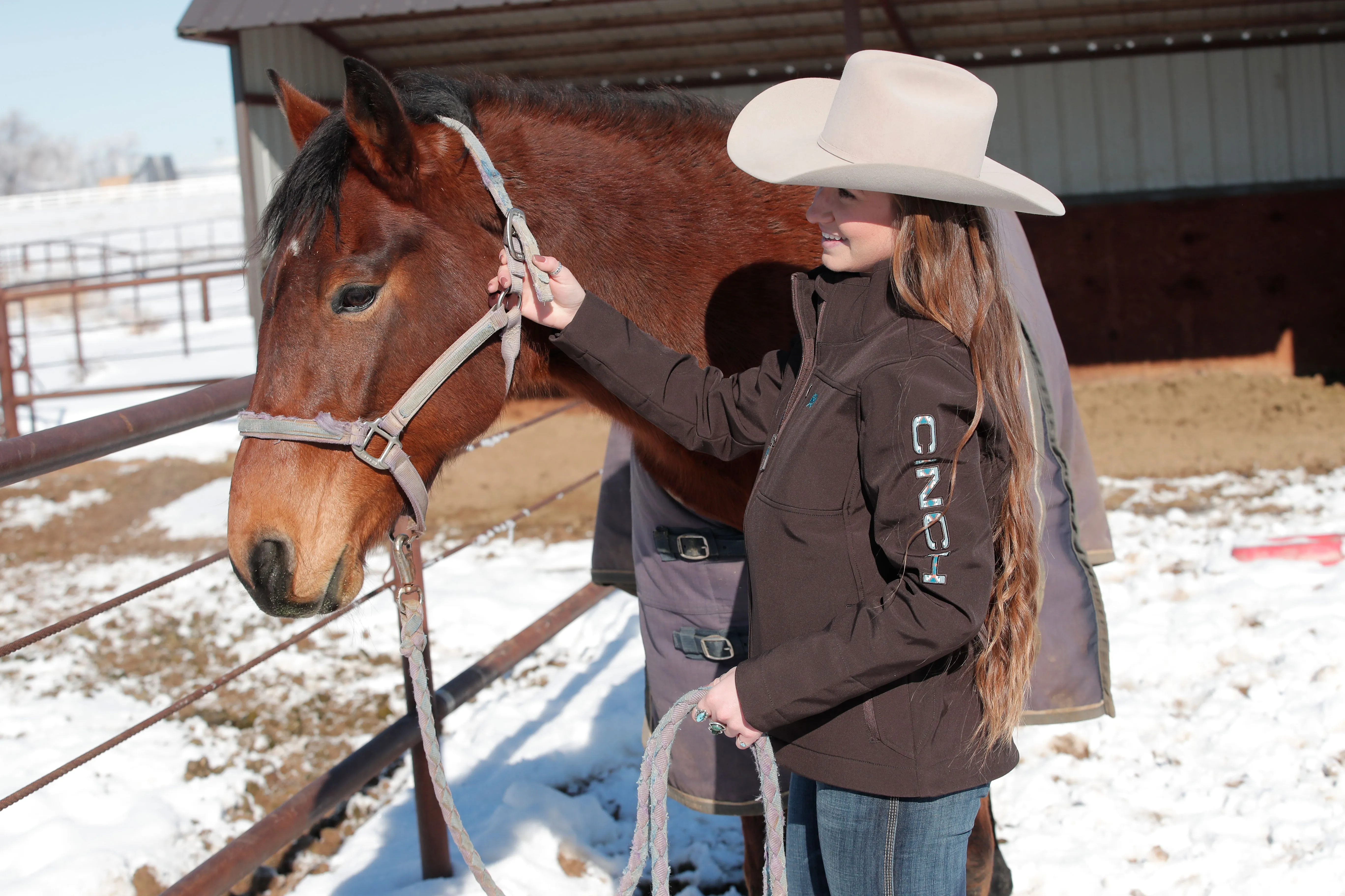 Cinch Women's Concealed Carry Brown Bonded Jacket