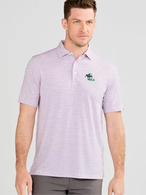 Cloud Performance Polo Stripe - Mardi Gras 2025