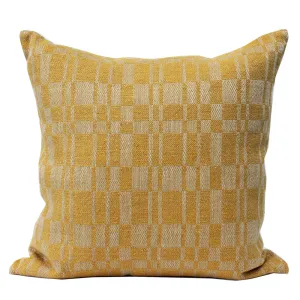 Commune Shaker Plaid in Ochre Pillow