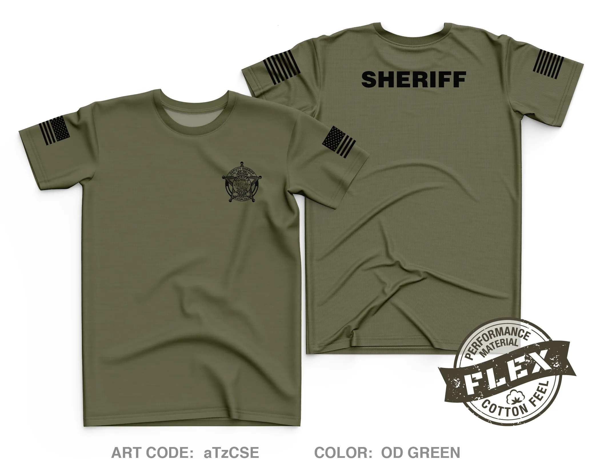 Crenshaw County Sheriffs Office Core Men's SS Flex Performance Tee - aTzCSE