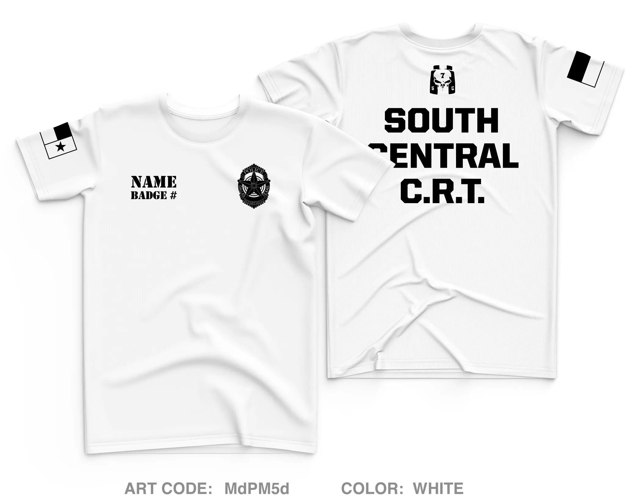 CUSTOM Dallas PD Store 1 Core Men's SS Performance Tee - MDPM5D