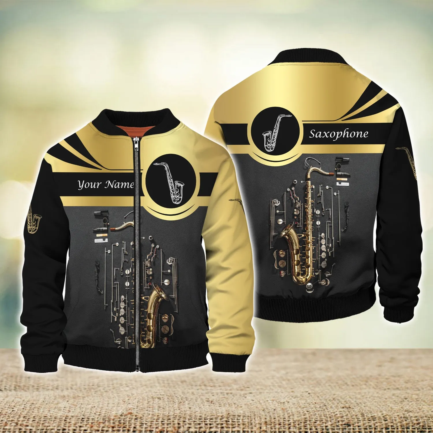 Custom Saxophone Shirts Saxophone Pattern Design Shirts 2744