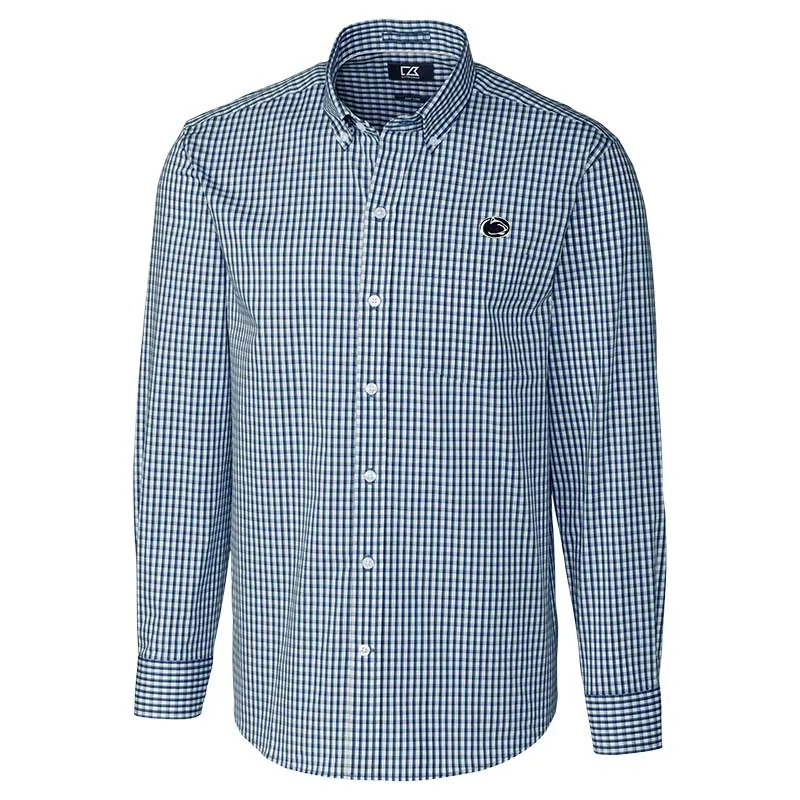 Cutter & Buck Gingham Long Sleeve Dress Shirt