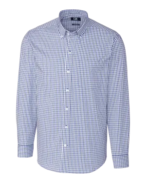 Cutter & Buck - Men's L/S Stretch Gingham