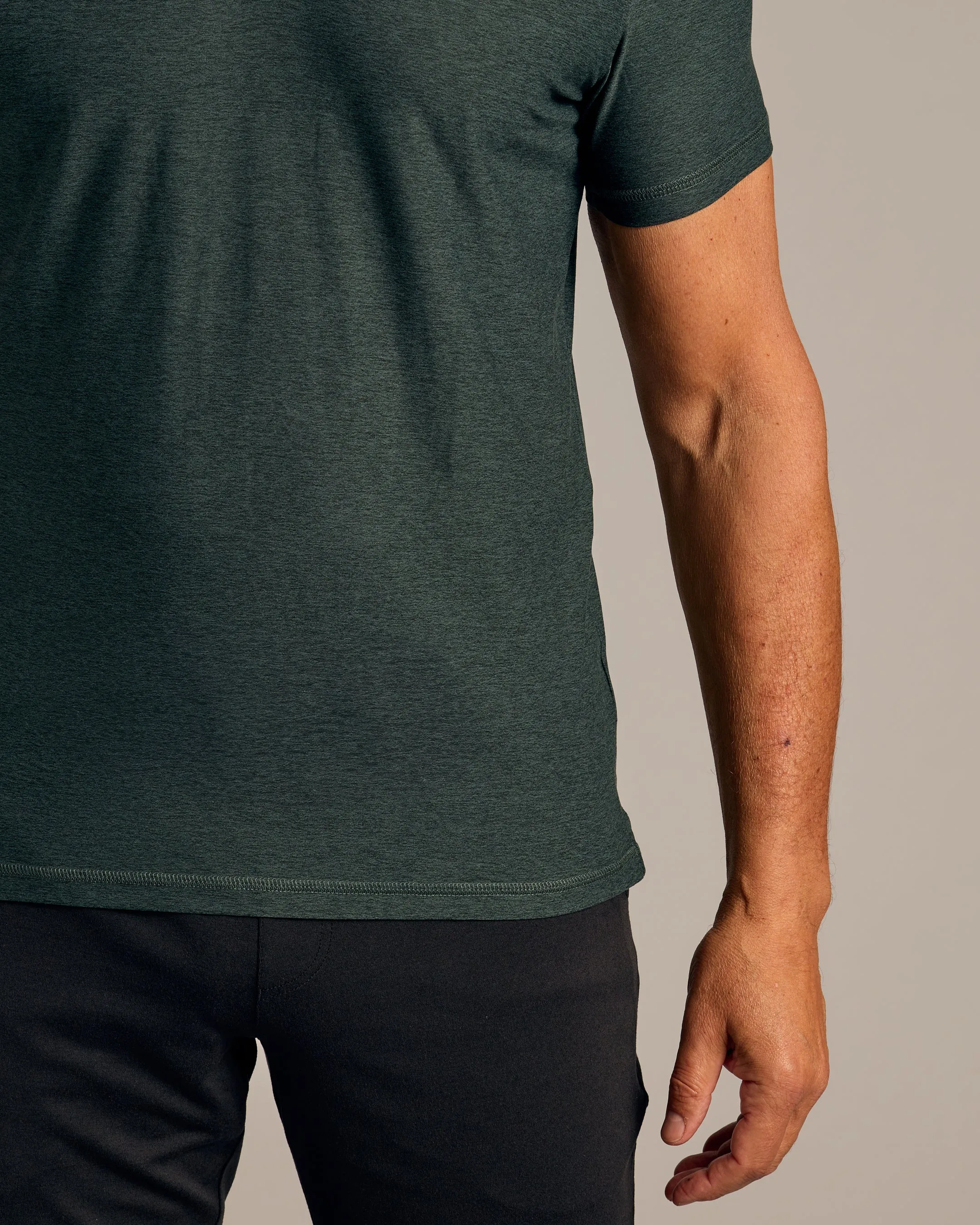 Dark Heather Forest Active Polo 2.0