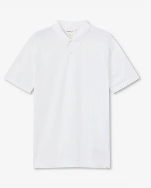 DEREK ROSE | Jacob 1 Polo Shirt | White