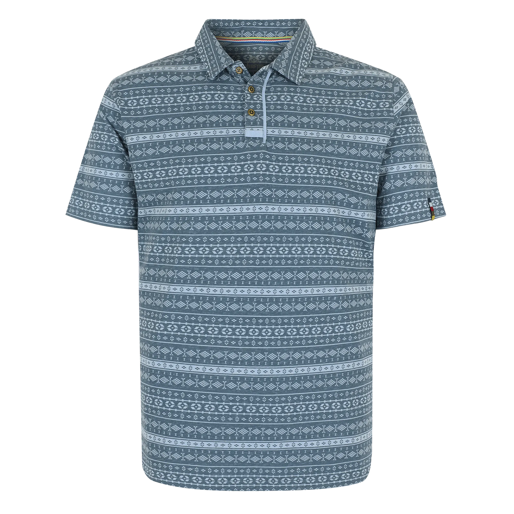 Dhani Polo Shirt - Haze Stripe