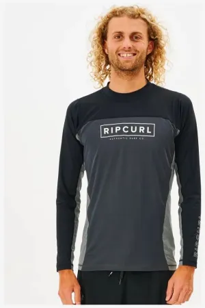 DRIVE RELAXED L/S UV TEE - BLACK