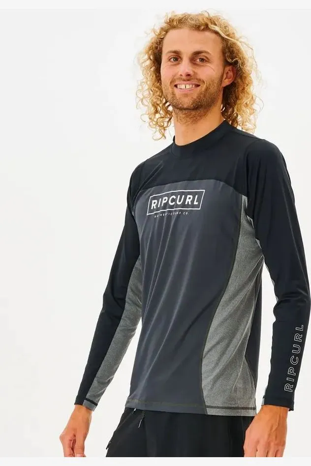 DRIVE RELAXED L/S UV TEE - BLACK
