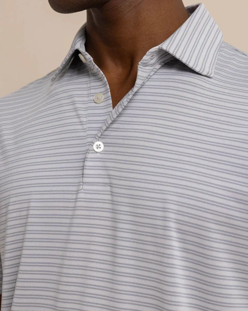 Driver Baywoods Stripe Polo (Platinum Grey)