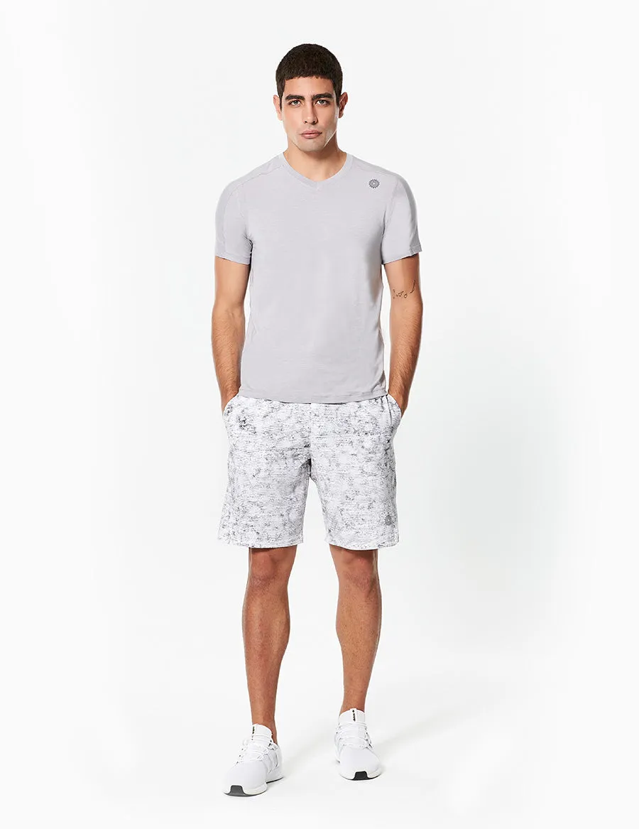 easyoga LESPIRO Men's Sports Shorts - FB4 Morse White