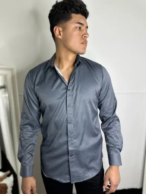 Edgardo Moderno Grey Casual Shirt