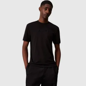 Embroidered Peached T-Shirt - Black