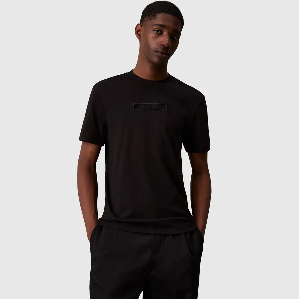 Embroidered Peached T-Shirt - Black
