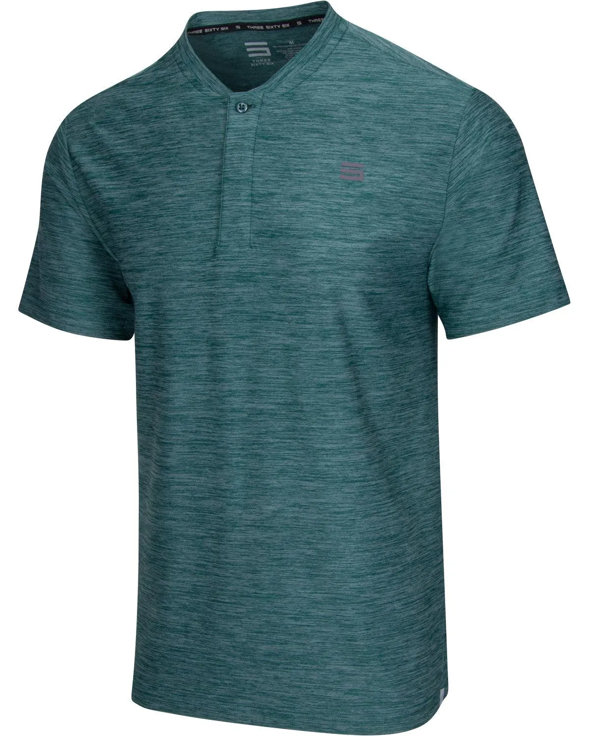 Extreme Deal -Men's Heathered Collarless Golf Polos Additional Colors