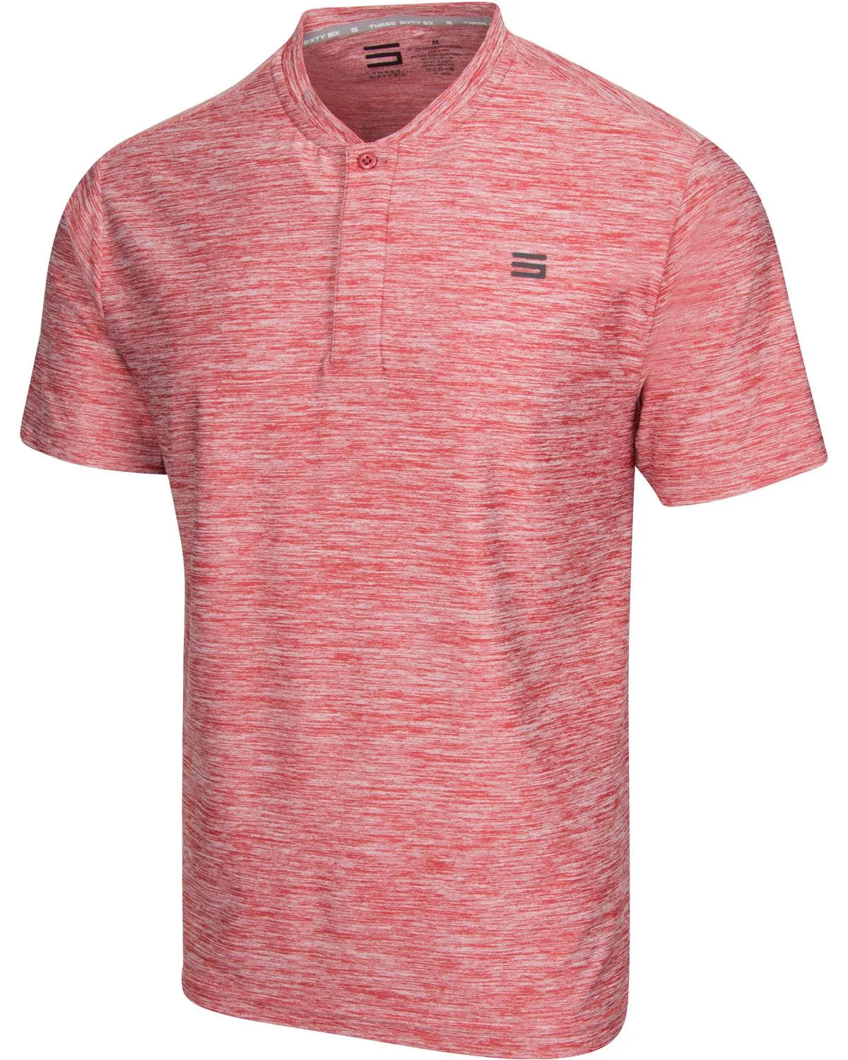 Extreme Deal -Men's Heathered Collarless Golf Polos Additional Colors
