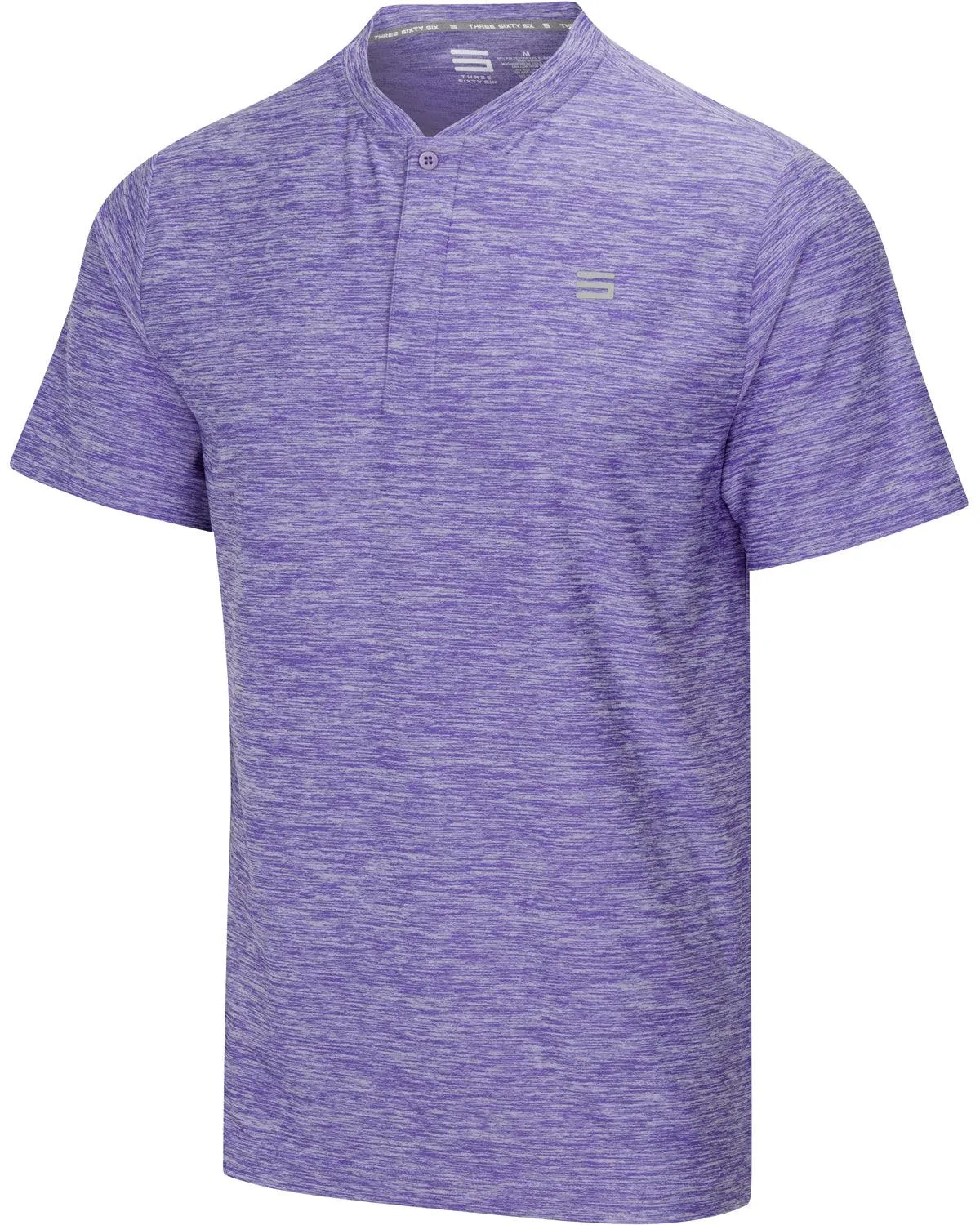 Extreme Deal -Men's Heathered Collarless Golf Polos Additional Colors
