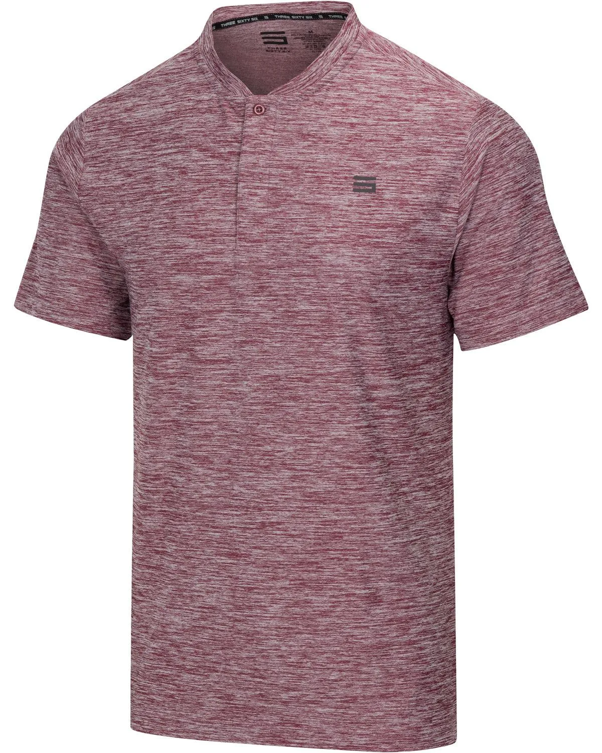Extreme Deal -Men's Heathered Collarless Golf Polos Additional Colors