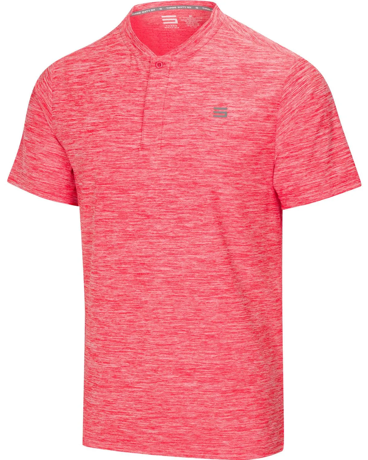 Extreme Deal -Men's Heathered Collarless Golf Polos Additional Colors