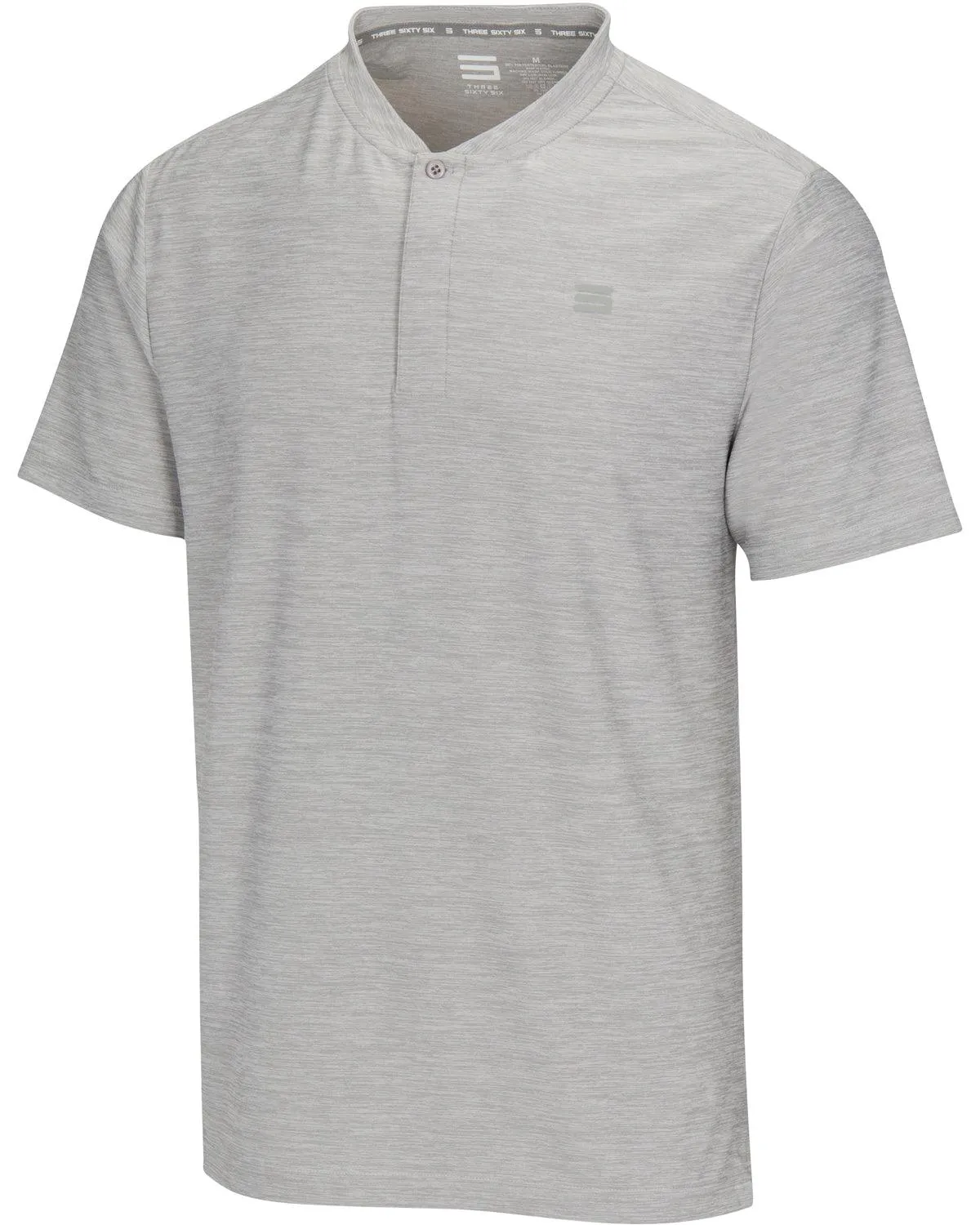 Extreme Deal -Men's Heathered Collarless Golf Polos Additional Colors