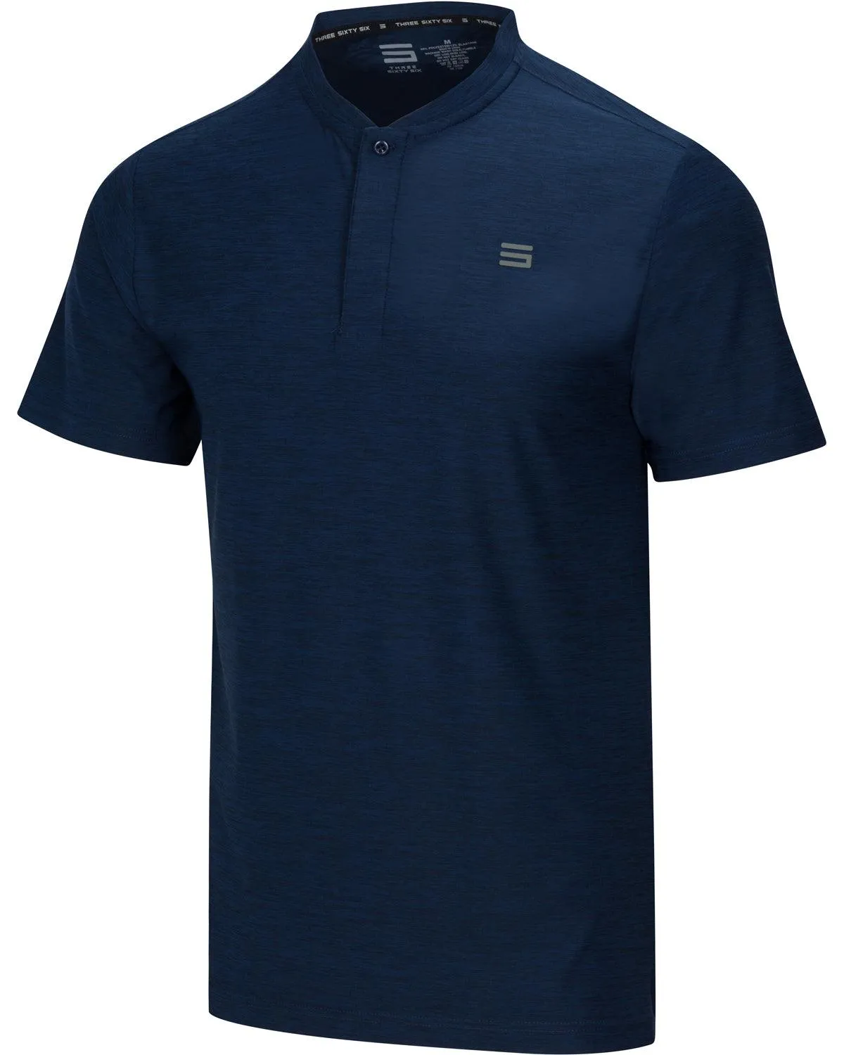 Extreme Deal -Men's Heathered Collarless Golf Polos Additional Colors