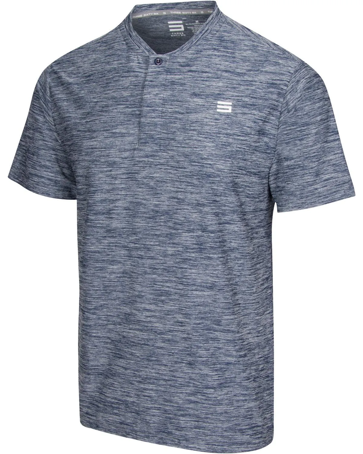 Extreme Deal -Men's Heathered Collarless Golf Polos Additional Colors
