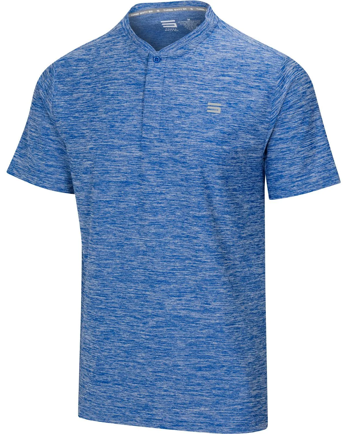 Extreme Deal -Men's Heathered Collarless Golf Polos Additional Colors