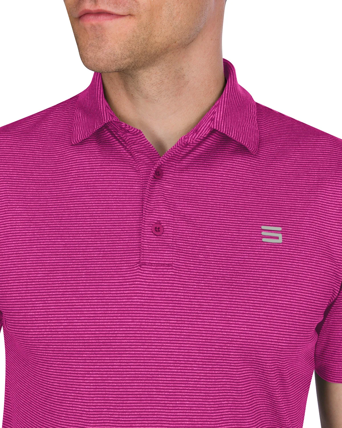 Extreme Deal - Men’s Thin-Striped Golf Polo Shirt Additional colors