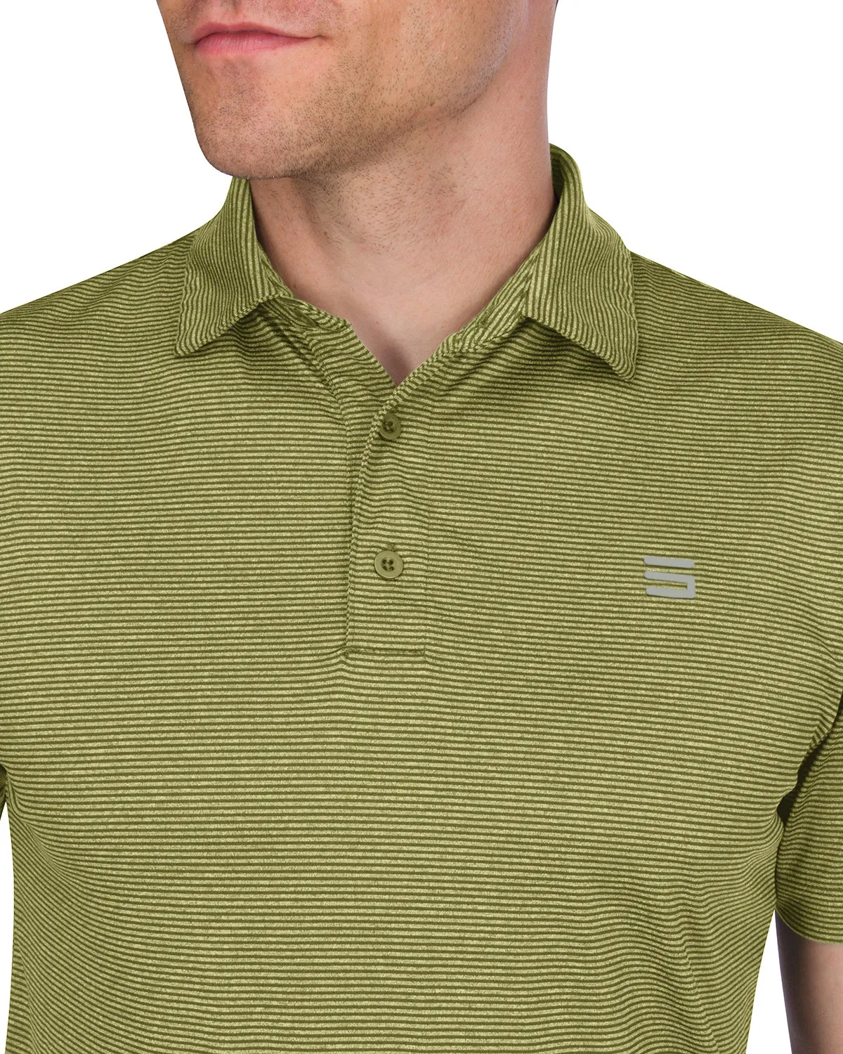 Extreme Deal - Men’s Thin-Striped Golf Polo Shirt Additional colors