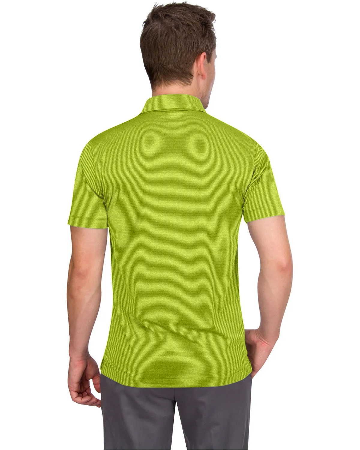 Extreme Deal - Men’s Thin-Striped Golf Polo Shirt Additional colors