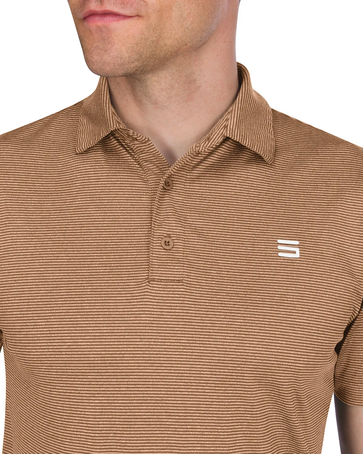 Extreme Deal - Men’s Thin-Striped Golf Polo Shirt Additional colors