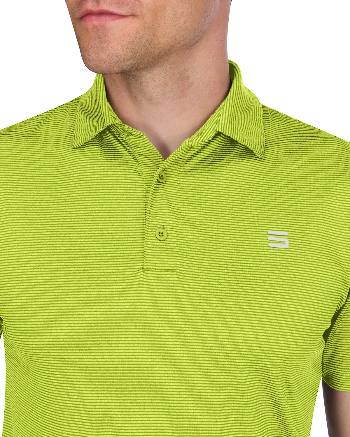 Extreme Deal - Men’s Thin-Striped Golf Polo Shirt Additional colors