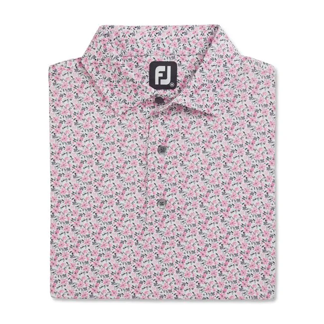Footjoy Men's Floral Lisle Polo