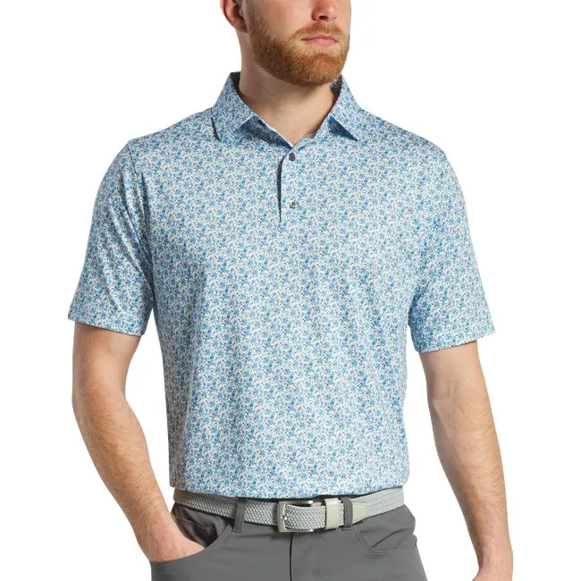Footjoy Men's Floral Lisle Polo
