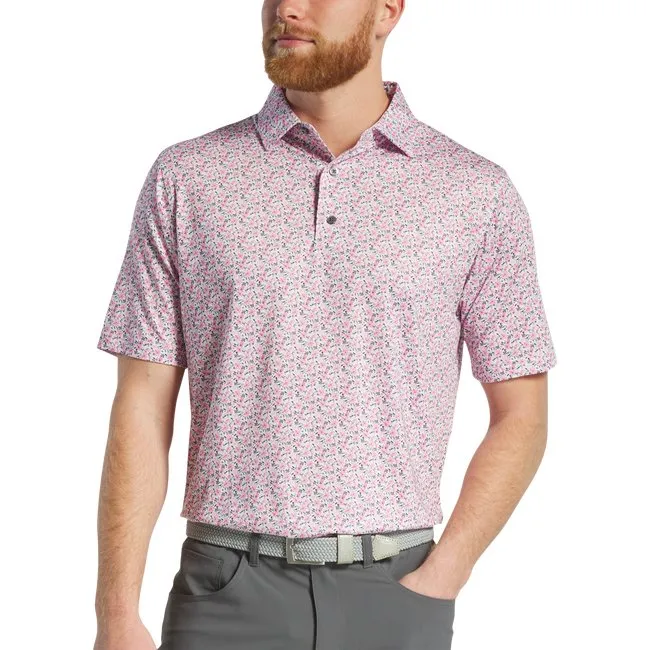 Footjoy Men's Floral Lisle Polo