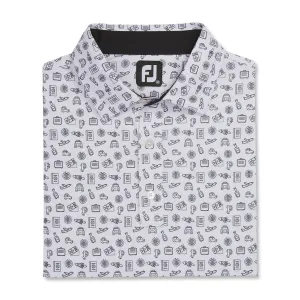 FootJoy Men's Lisle Travel Print Self Collar