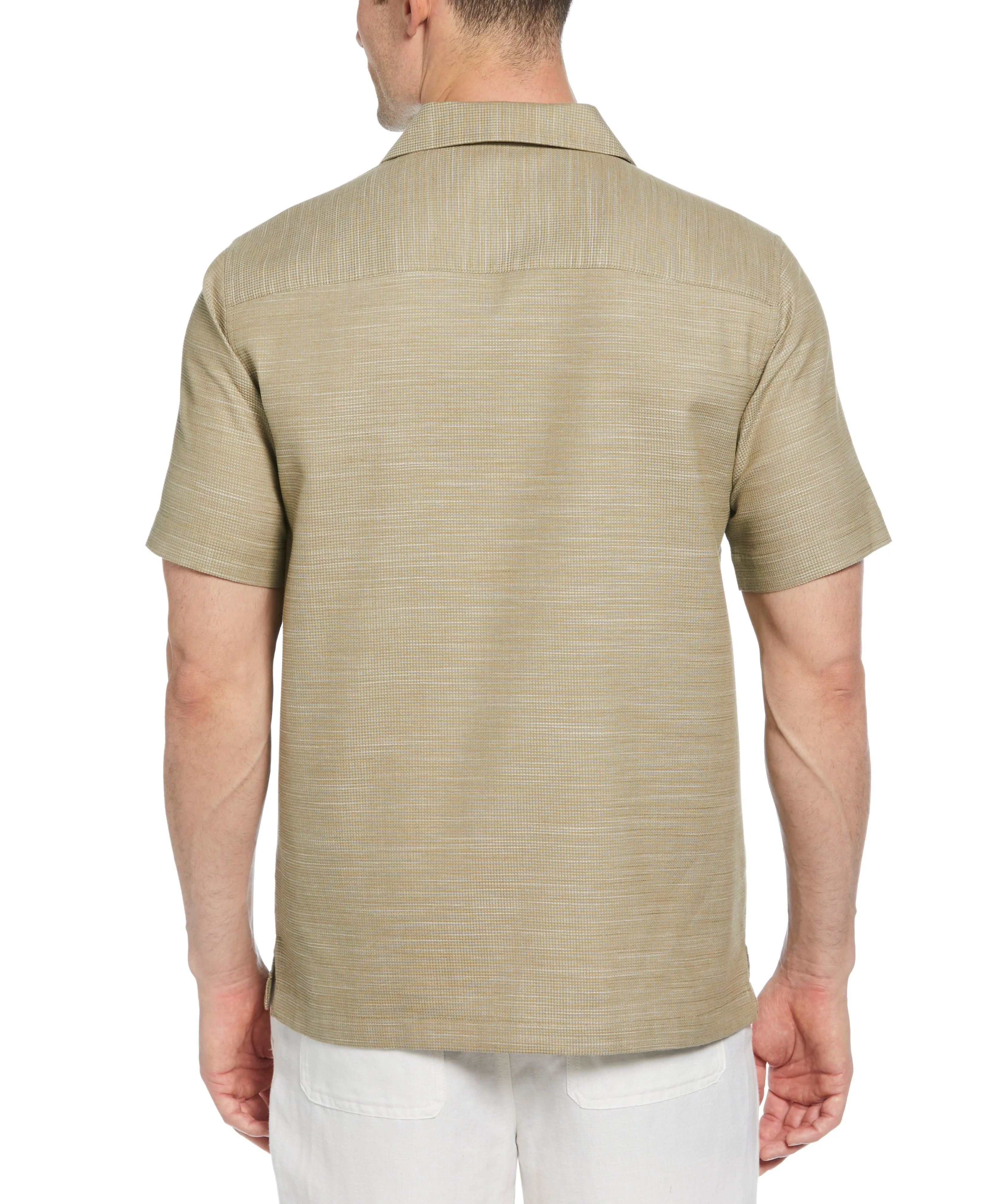 Gauze Textured Guayabera Shirt