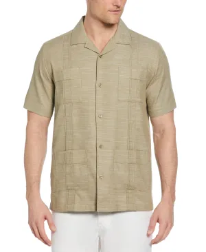 Gauze Textured Guayabera Shirt