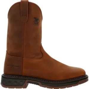 Georgia Men's Carbo Tec 10" Pull On Slip Resist Work Boot -Brown- GB00494