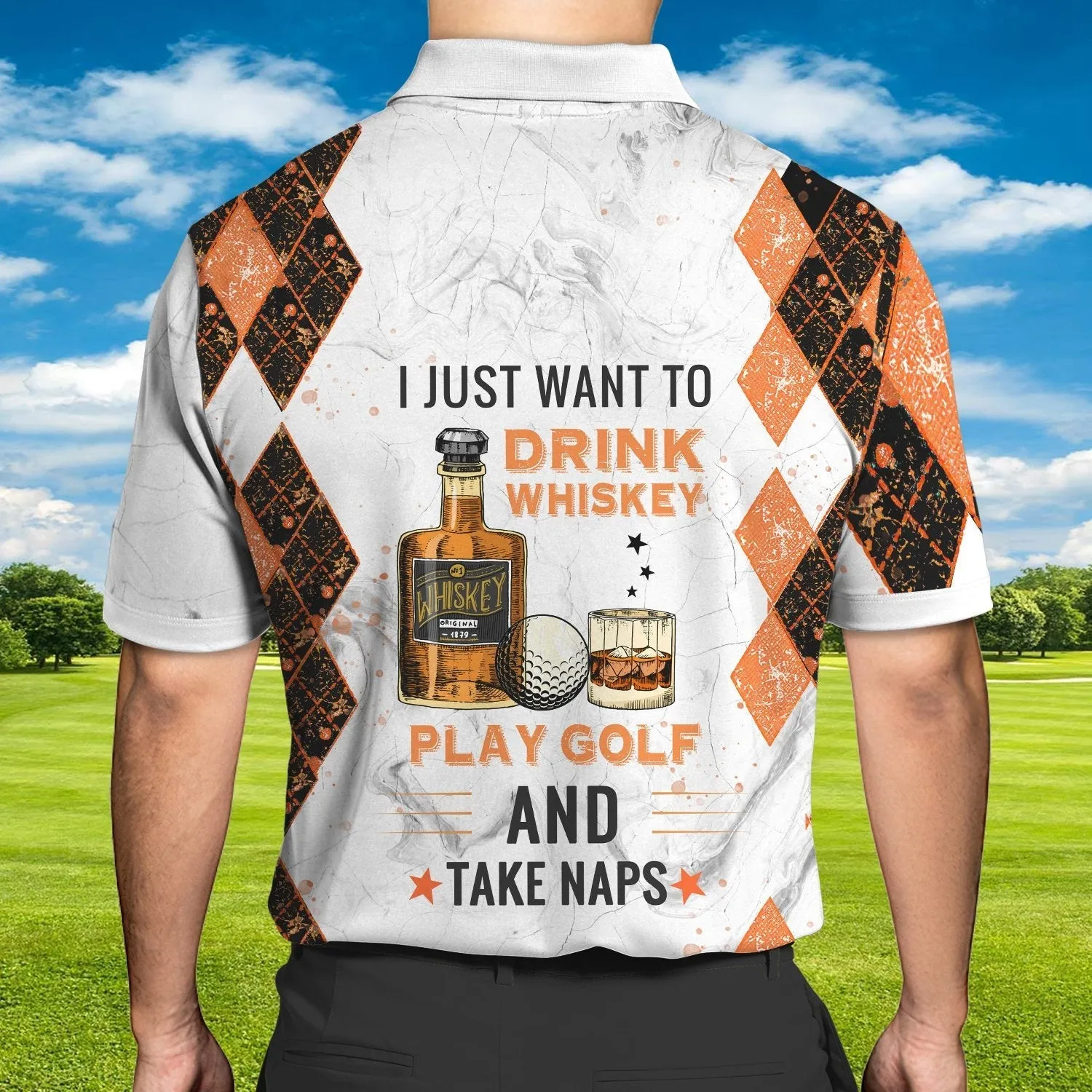 Golf 02 P - Personalized Name 3D Polo Shirt - TD96