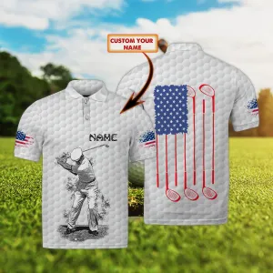 Golf - Personalized Name 3D Polo Shirt - Golf TD96 - 97
