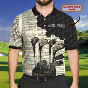 Golf - Personalized Name 3D Polo Shirt - TD96 78