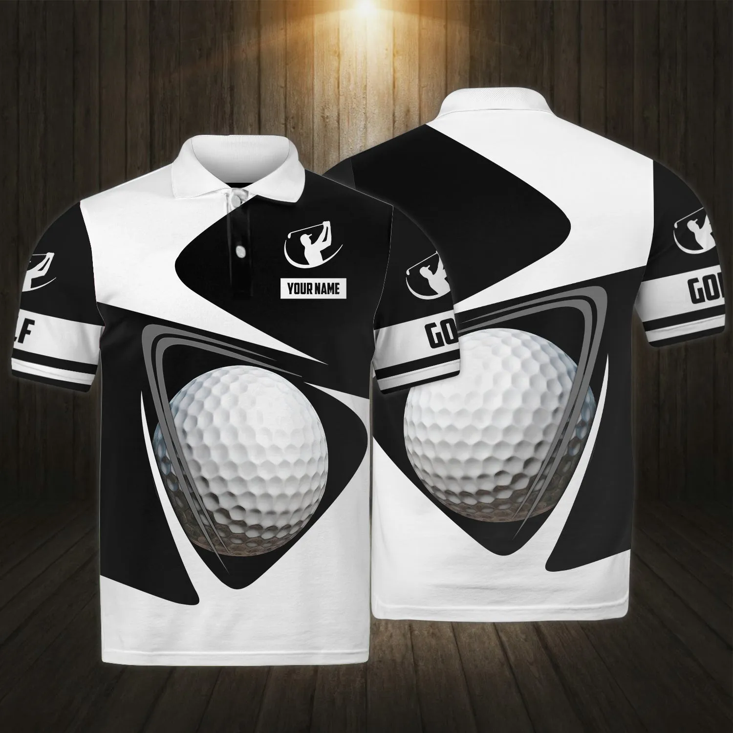 GOLFER - Personalized Name 3D Polo Shirt 009 - TD96