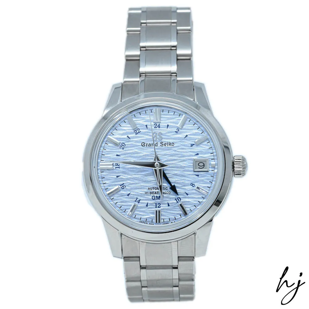 Grand Seiko Men's Elegance Collection SBGJ249 GMT Stainless Steel 39.5mm Blue Art Dial Watch Reference #: SBGJ249