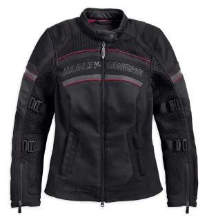Harley-Davidson® Women's Coolcore Mesh Riding Jacket, Black 98333-19VW