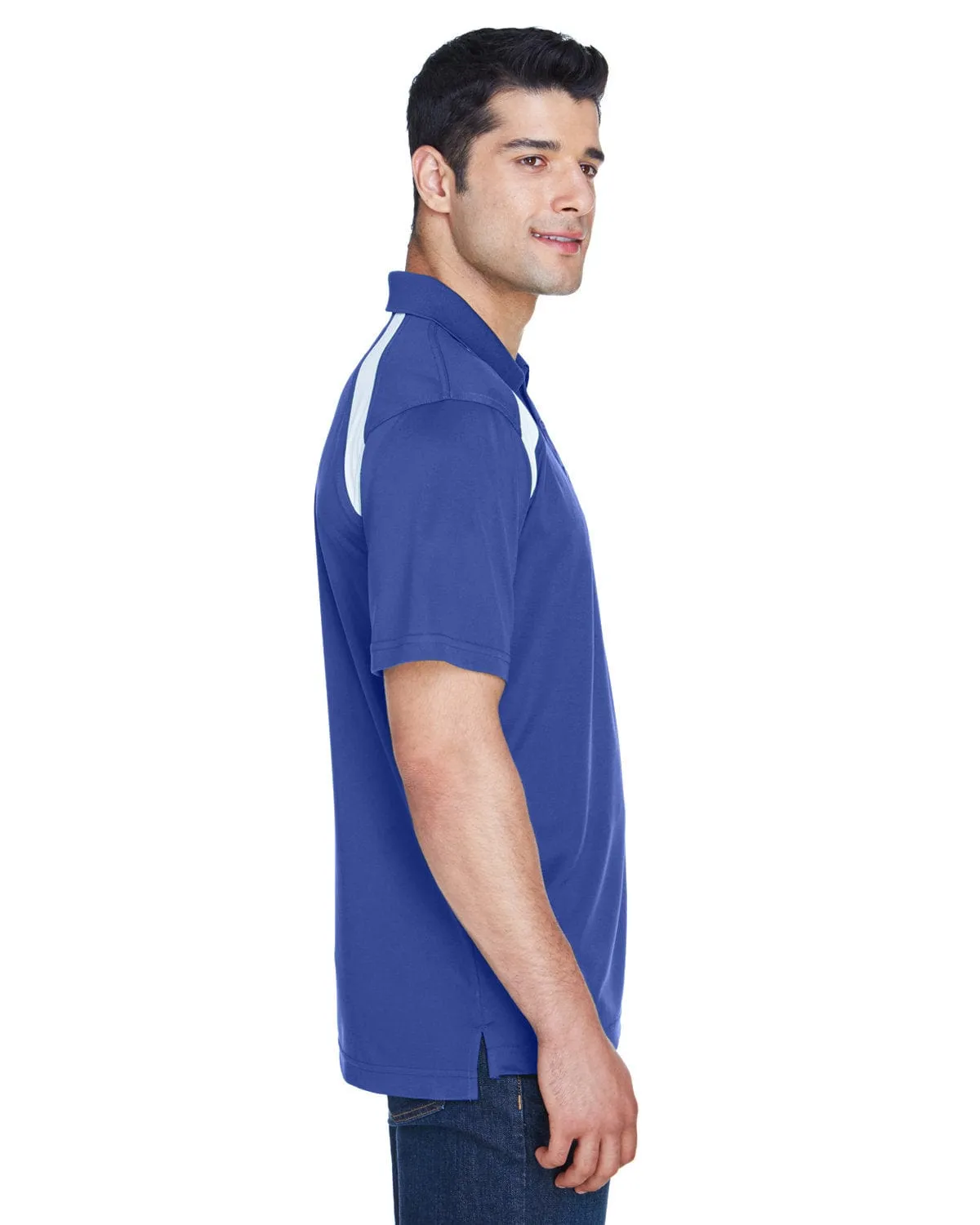 Harriton Polytech Colorblock Polo Shirt