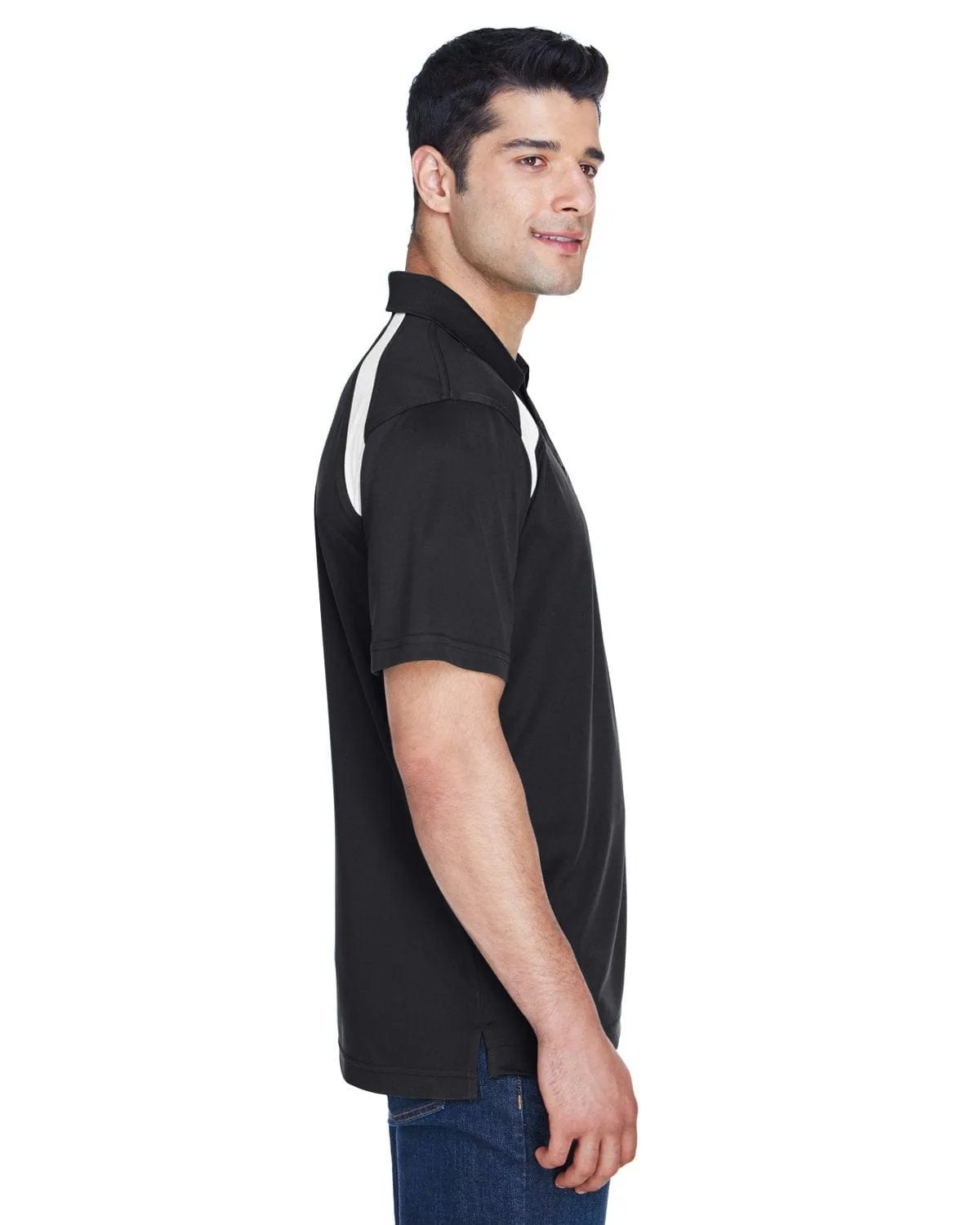 Harriton Polytech Colorblock Polo Shirt