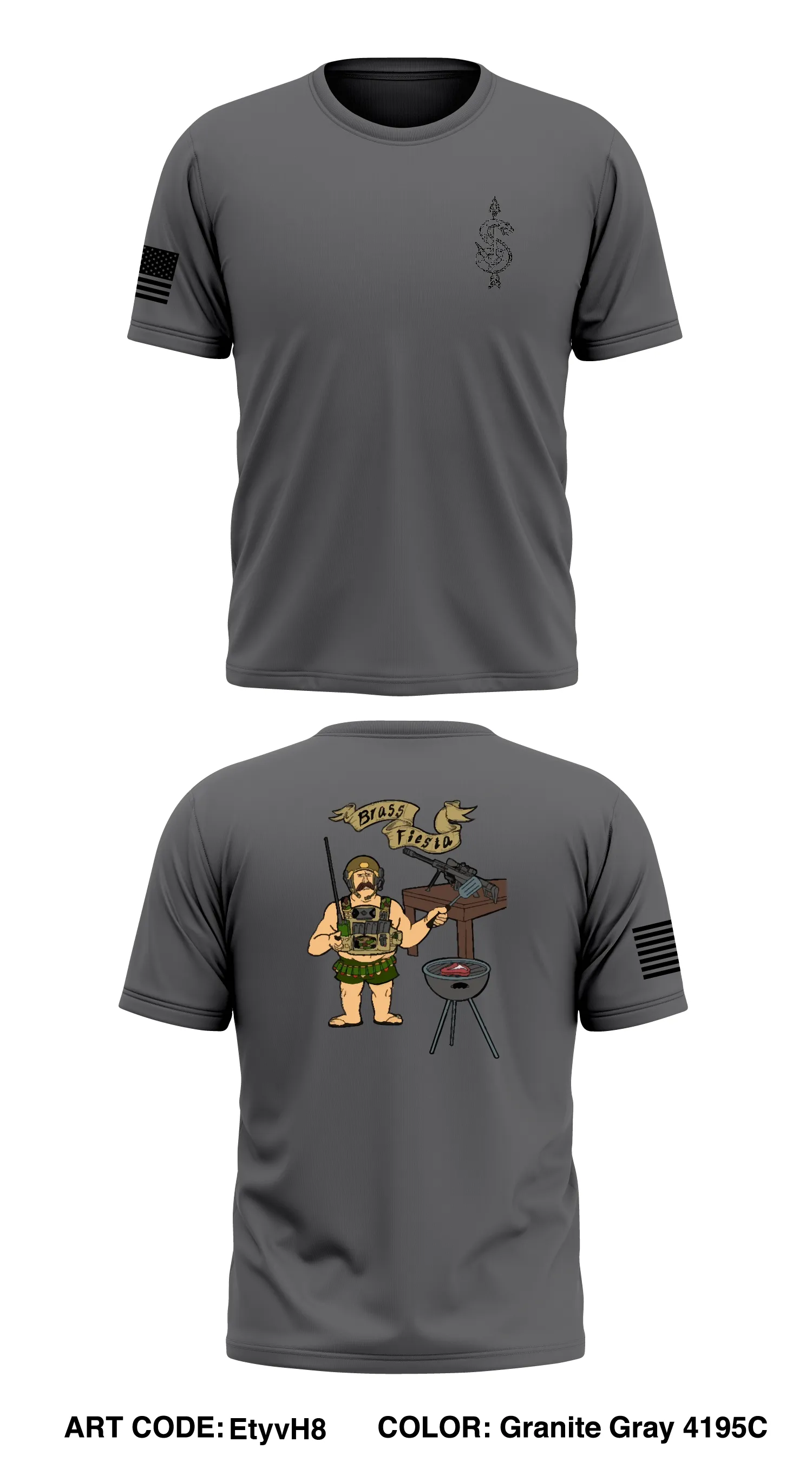 HHC  1/121 in/ 48th bgde  Store 1 Core Men's SS Performance Tee - EtyvH8