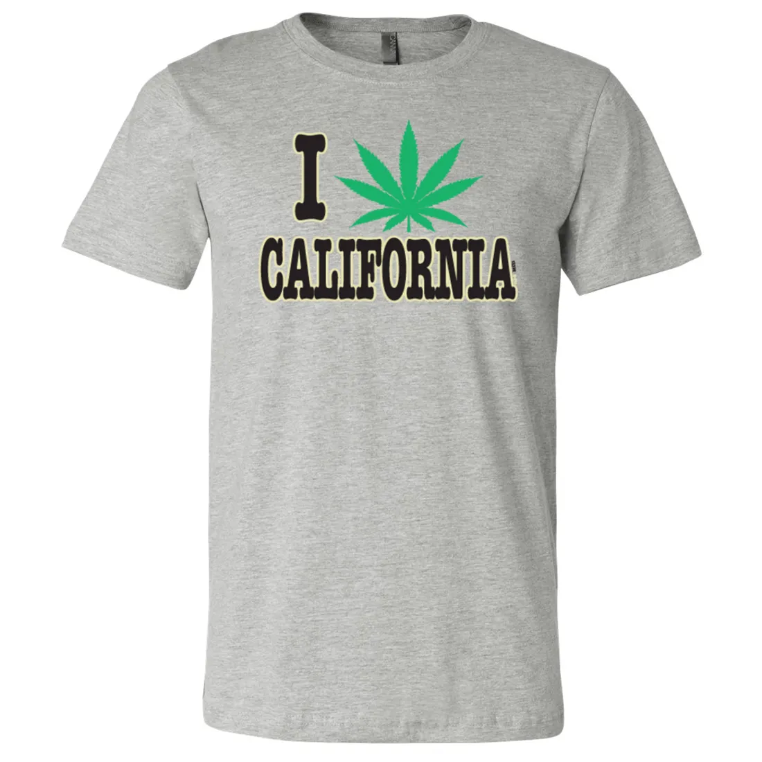I Love Pot California Asst Colors Mens Lightweight Fitted T-Shirt/tee